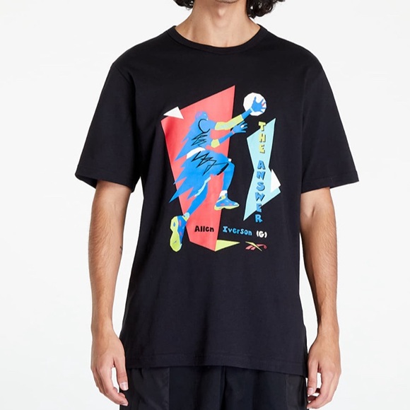 NWT - Reebok Allen Iverson Layup Short Sleeve T Shirt - Size M - Picture 2 of 9